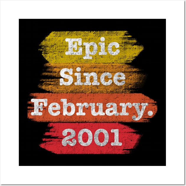 Epic Since February 2001 20th Birthday Wall Art by BazaBerry